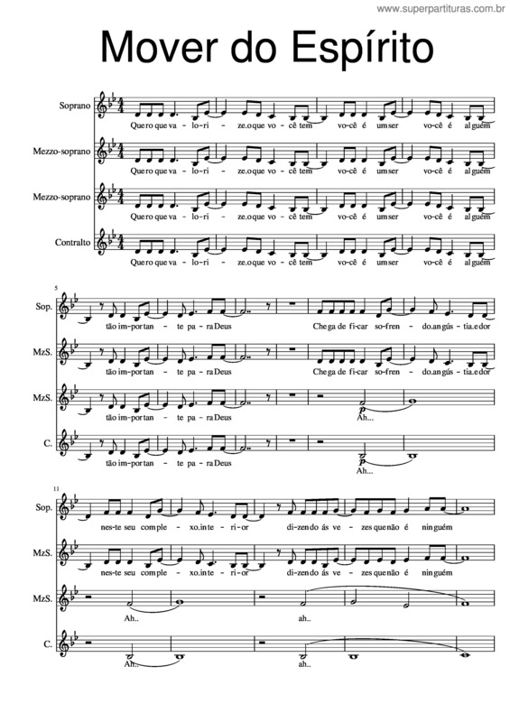 Partitura da música Quero Que Valorize v.2