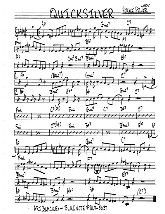 Partitura da música Quicksilver v.7