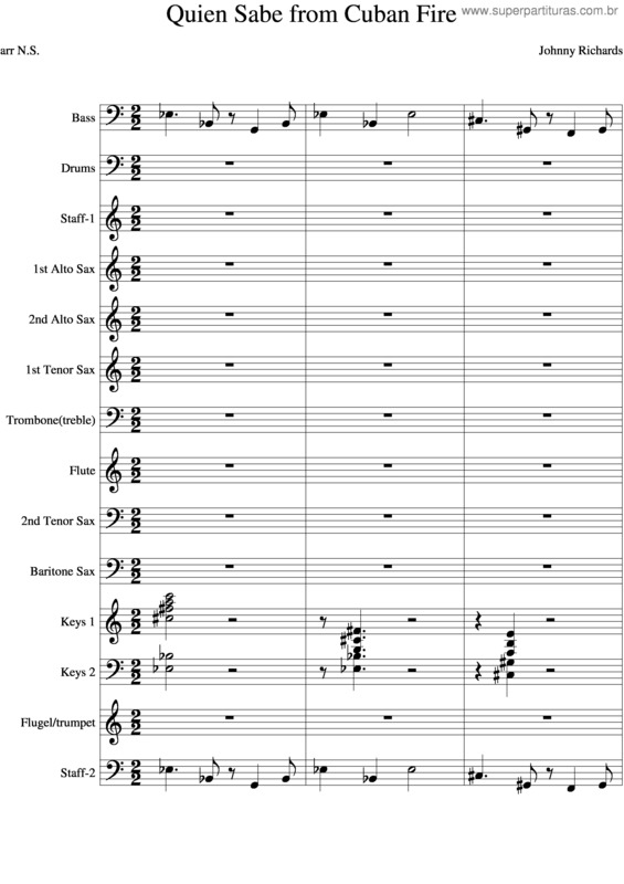 Partitura da música Quien Sabe