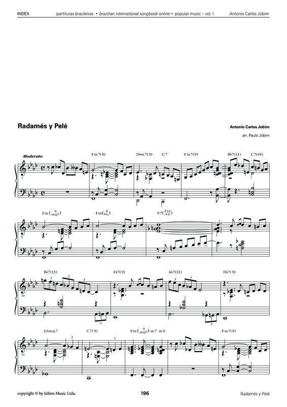 Partitura da música Radamés y Pelé