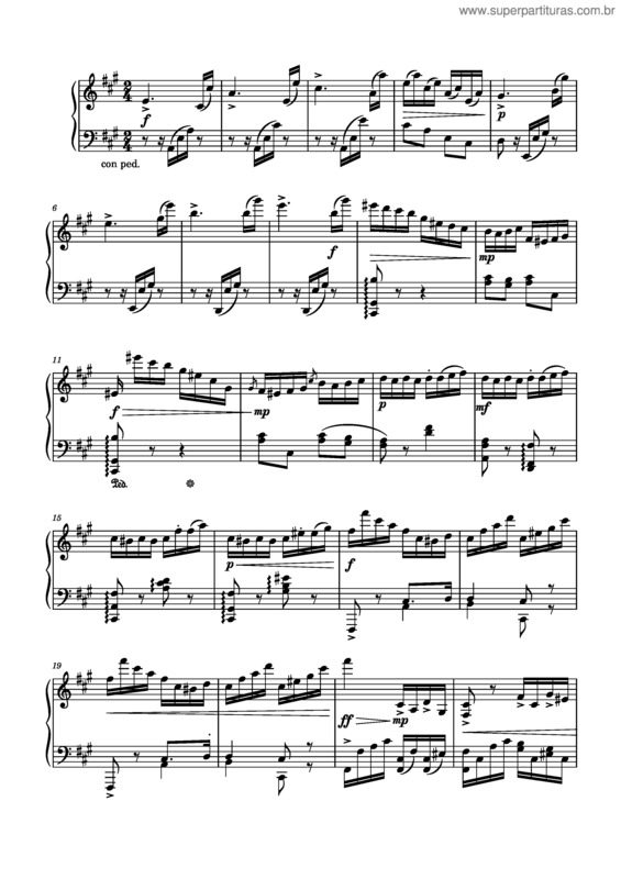 Partitura da música Radiance Étude Op.12 No.1