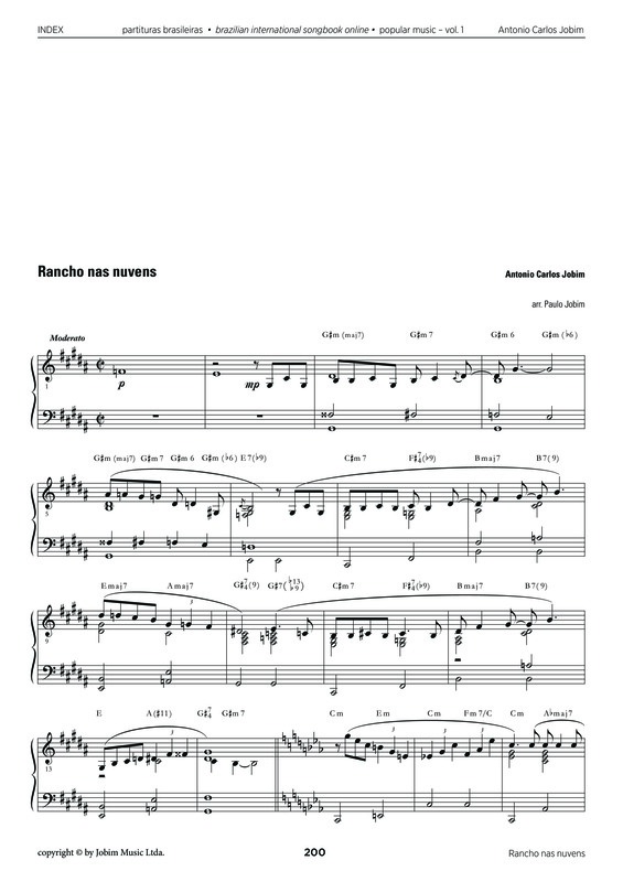 Partitura da música Rancho Nas Núvens