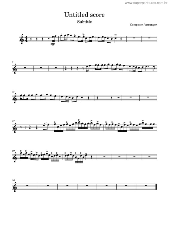 Partitura da música Rasa Sayang Eh v.3