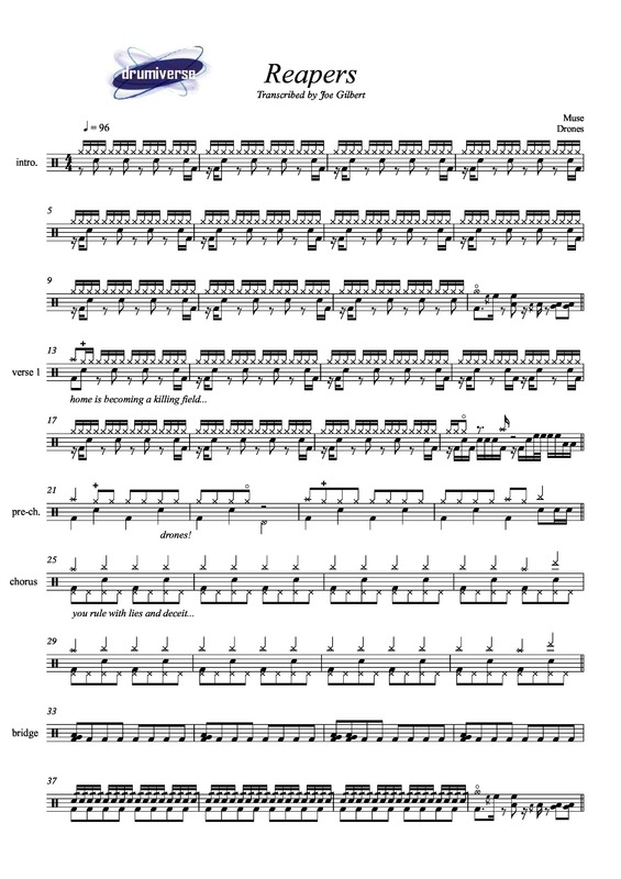 Partitura da música Reapers