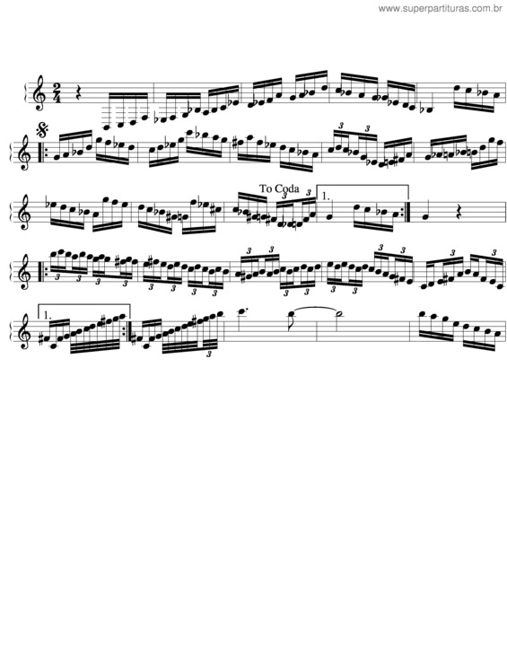 Partitura da música Rebuliço