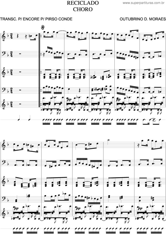 Partitura da música Reciclado v.2