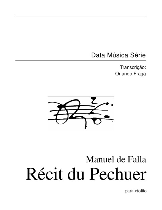 Partitura da música Récit du Pechuer