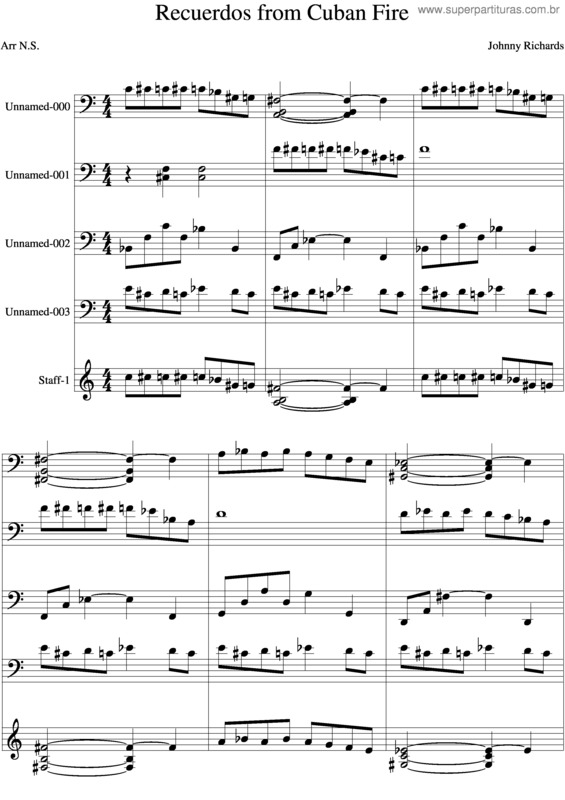 Partitura da música Recuerdos v.2