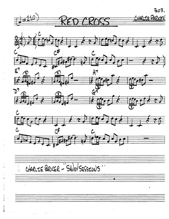 Partitura da música Red Cross v.8