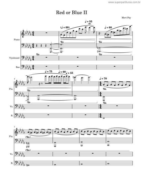 Partitura da música Red Or Blue Ii