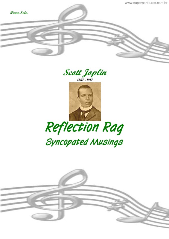 Partitura da música Reflection Rag