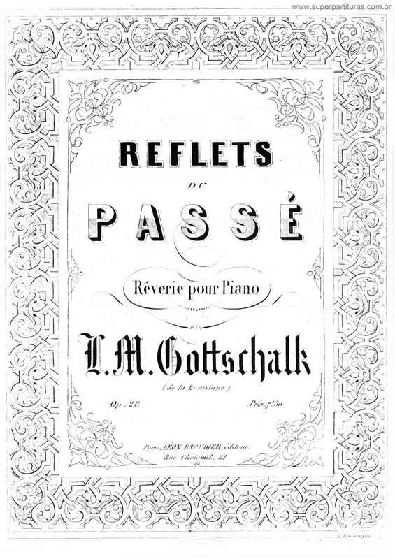 Partitura da música Reflets du passé