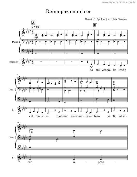 Partitura da música Reina Paz En Mi Ser v.5