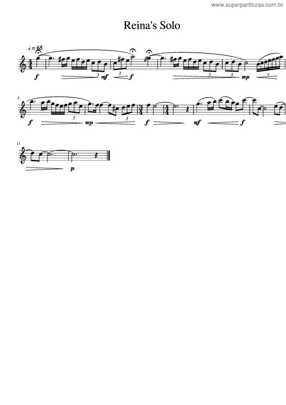 Partitura da música Reina`S Solo