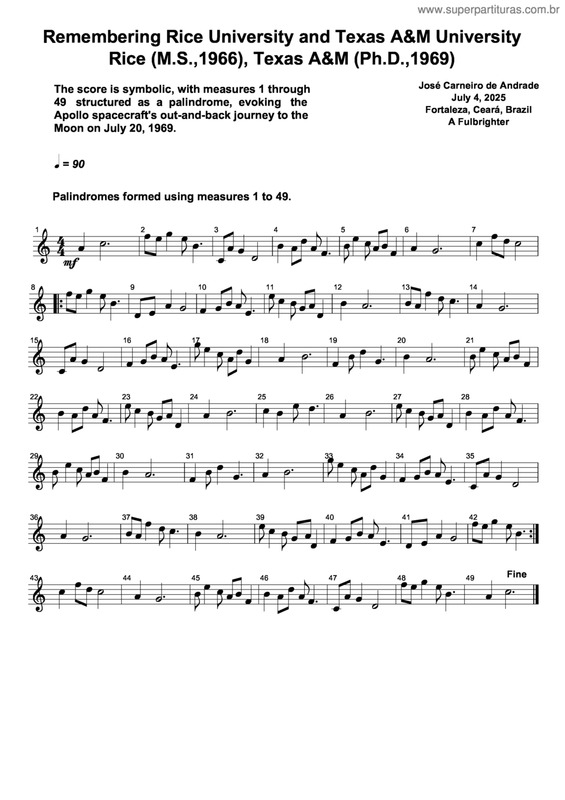 Partitura da música Remembering Rice University And Texas A&M University(V2)