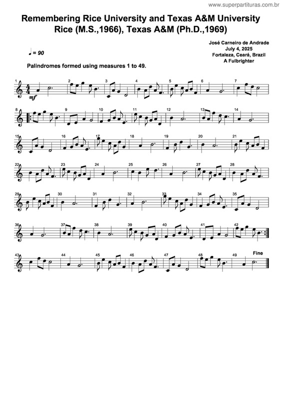Partitura da música Remembering Rice University And Texas A&M University