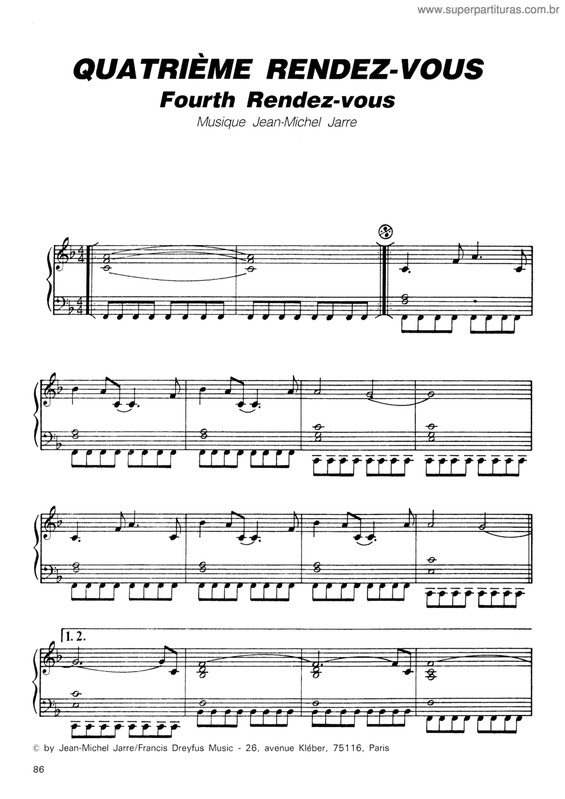 Partitura da música Rendez-Vous 4