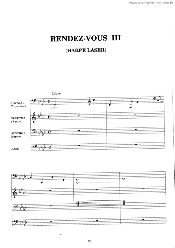 Partitura da música Rendez-Vous III