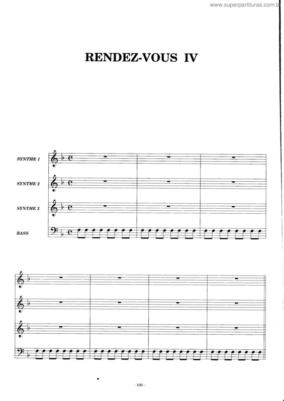 Partitura da música Rendez-Vous IV