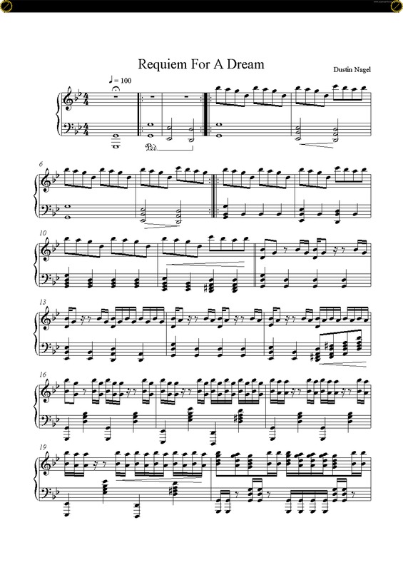 Partitura da música Requiem For A Dream