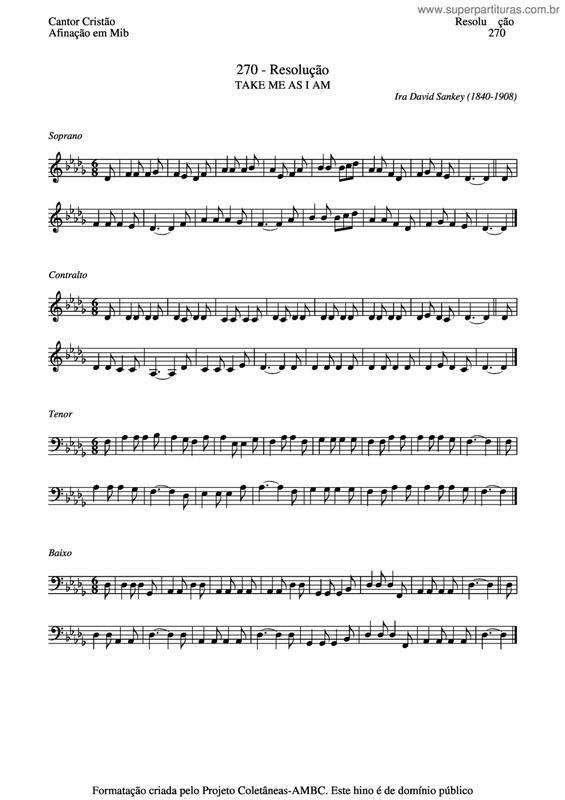 Partitura da música Resolução v.4