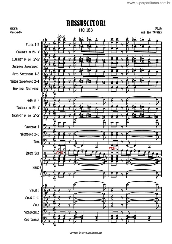 Partitura da música Ressuscitor v.10