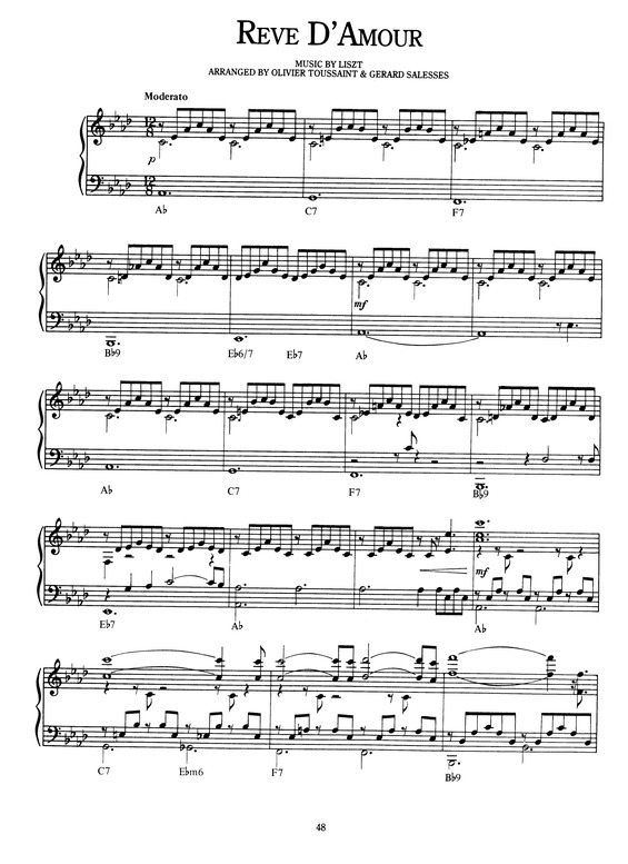 Partitura da música Reve DAmour v.2
