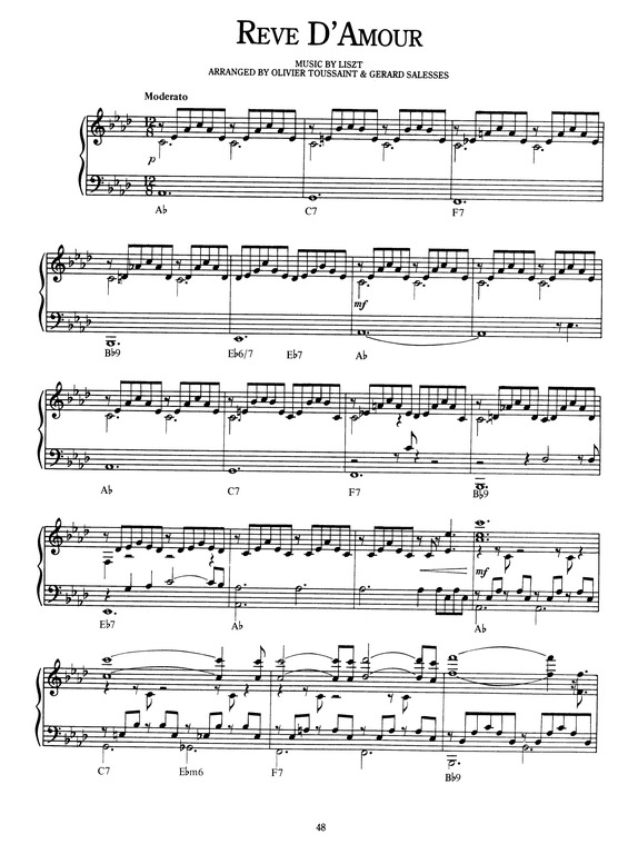 Partitura da música Reve DAmour v.2