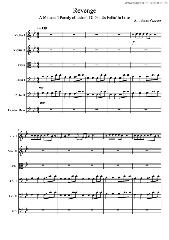 Partitura da música Revenge