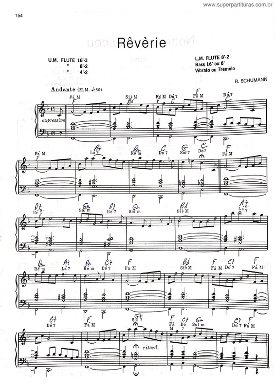 Partitura da música Rêvèrie v.6