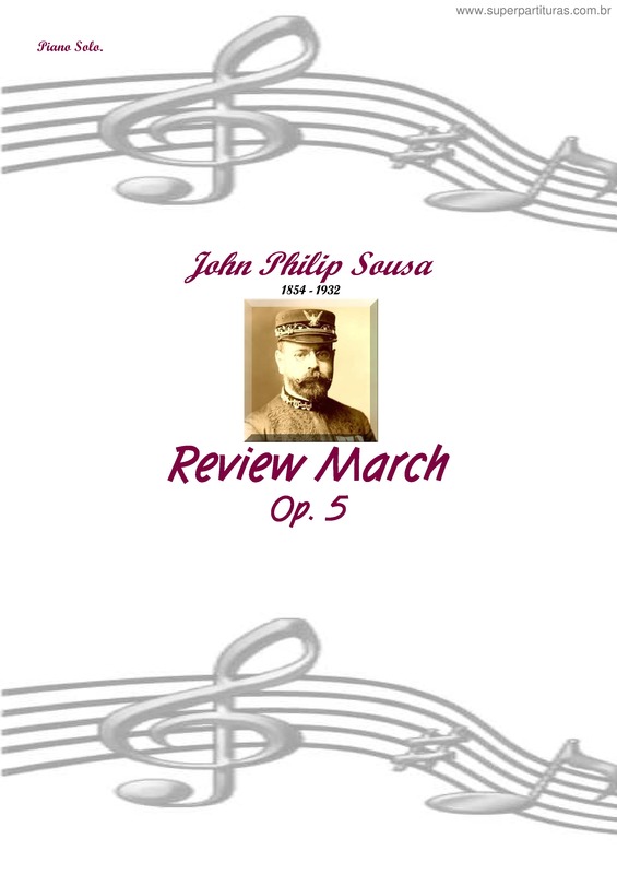Partitura da música Review March
