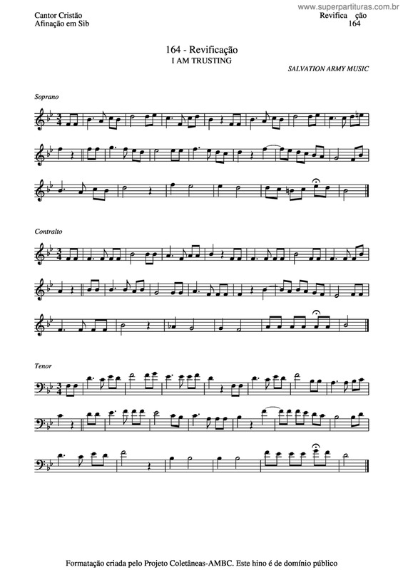 Partitura da música Revificação v.2