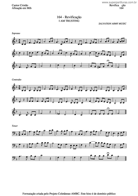 Partitura da música Revificação v.3