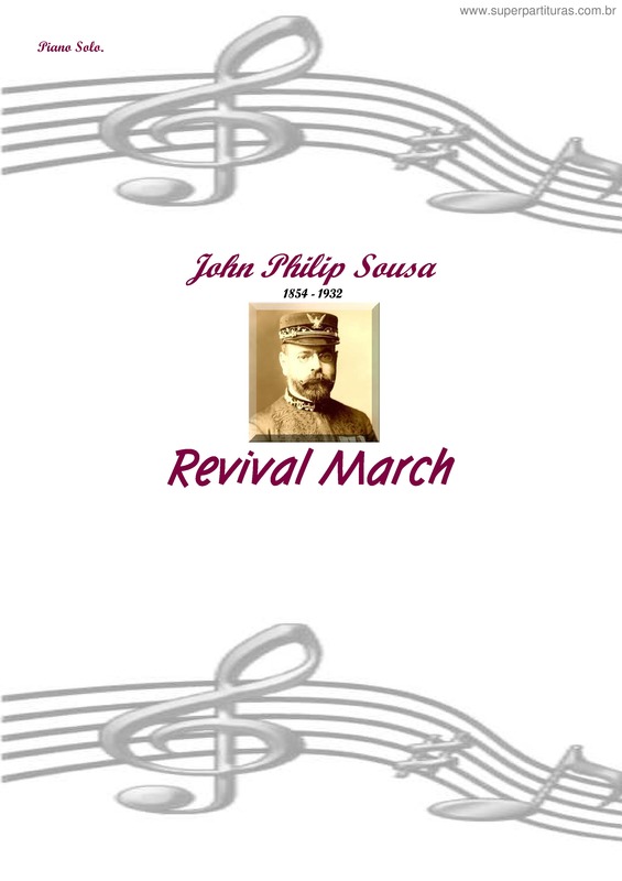 Partitura da música Revival March