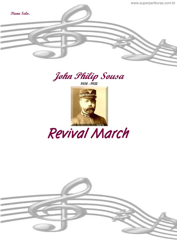 Partitura da música Revival March