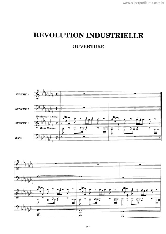 Partitura da música Revolution Industrielle