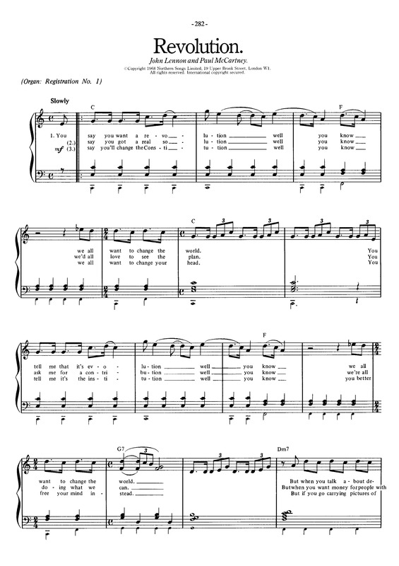 Partitura da música Revolution v.4