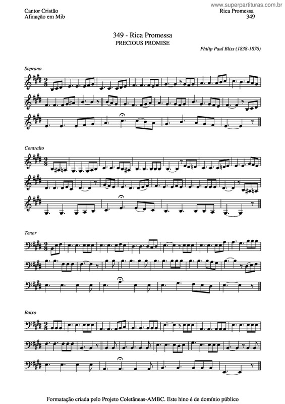 Partitura da música Rica Promessa v.4