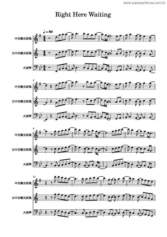 Partitura da música Right Here Waiting – Richard Noel Marx 102Right_Here_Waiting