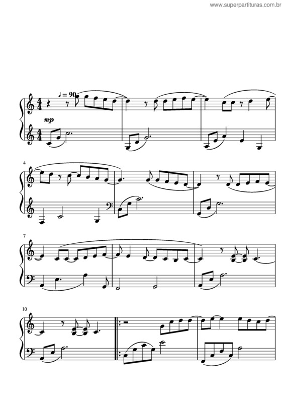 Partitura da música Right Here Waiting v.14