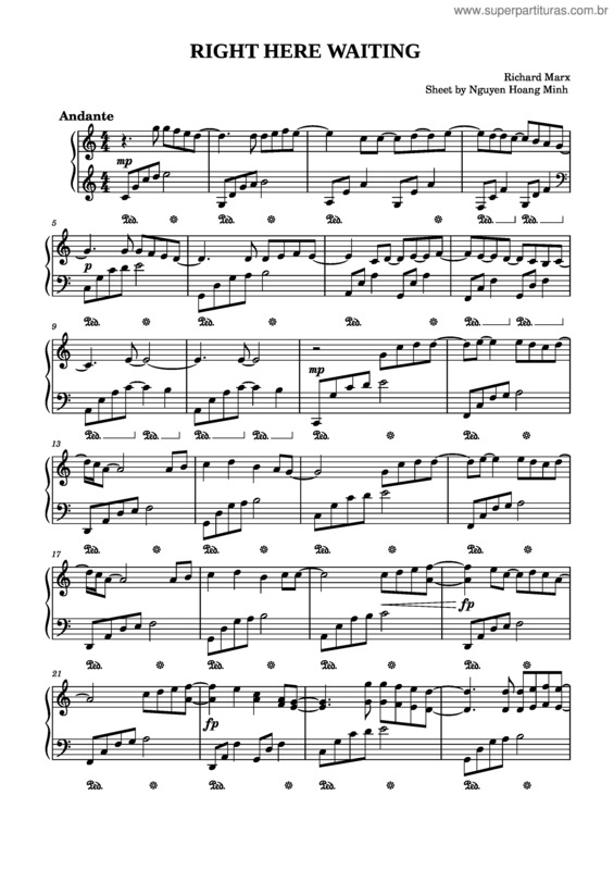 Partitura da música Right_Here_Waiting