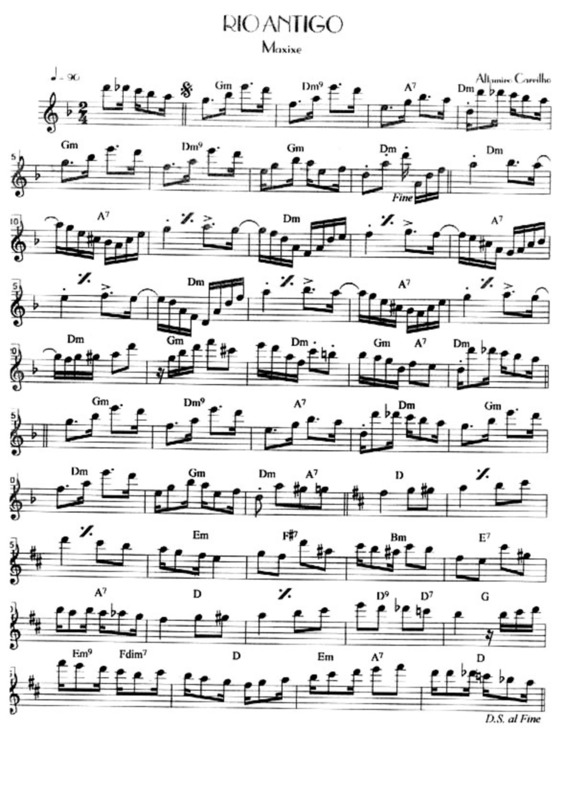 Partitura da música Rio Antigo v.6