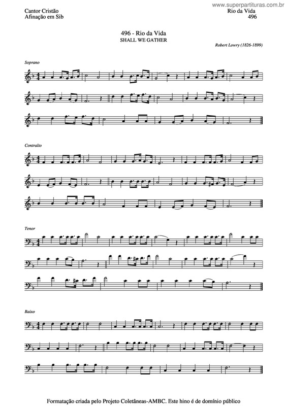 Partitura da música Rio Da Vida v.3