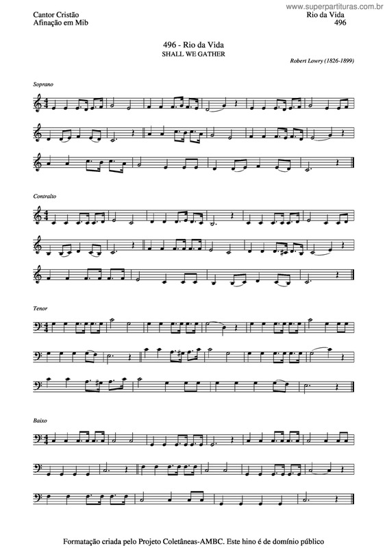 Partitura da música Rio Da Vida v.4