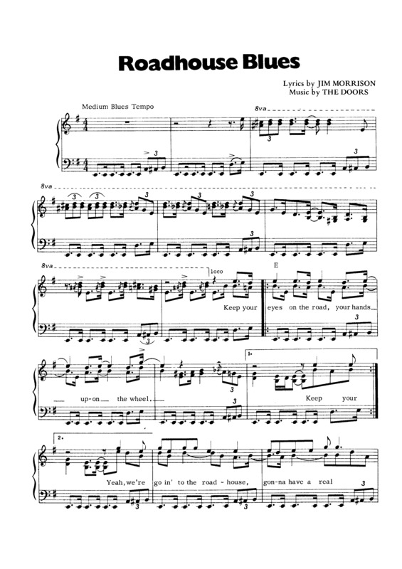 Partitura da música Roadhouse Blues v.3