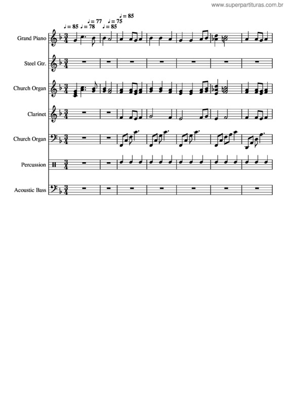 Partitura da música Rockabye Jesus