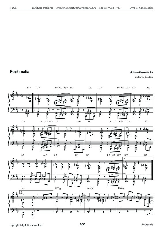 Partitura da música Rockanalia