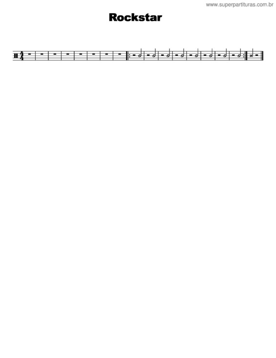 Partitura da música Rockstar v.15