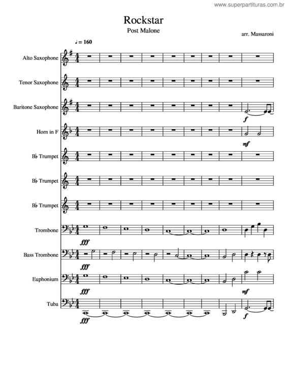 Partitura da música Rockstar v.4