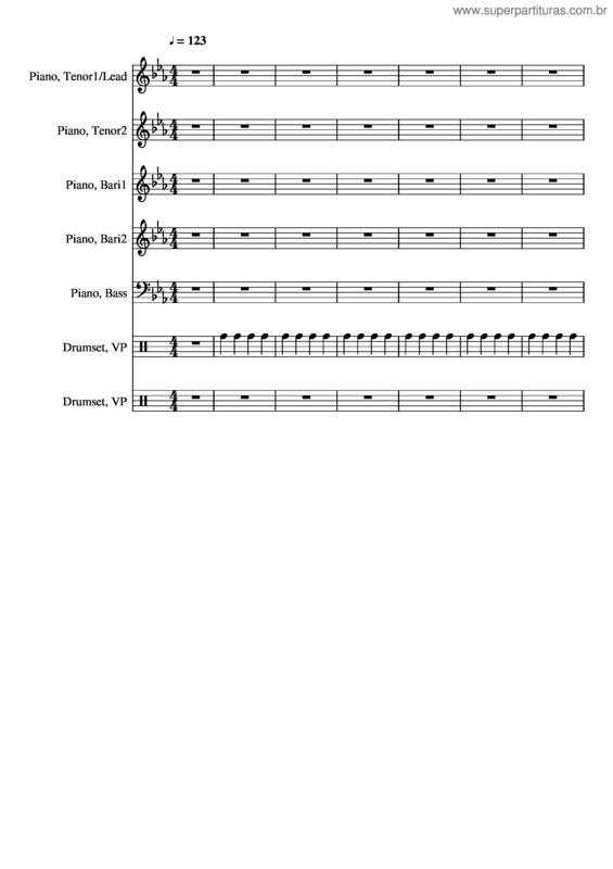 Partitura da música Rolling In The Deep Midi